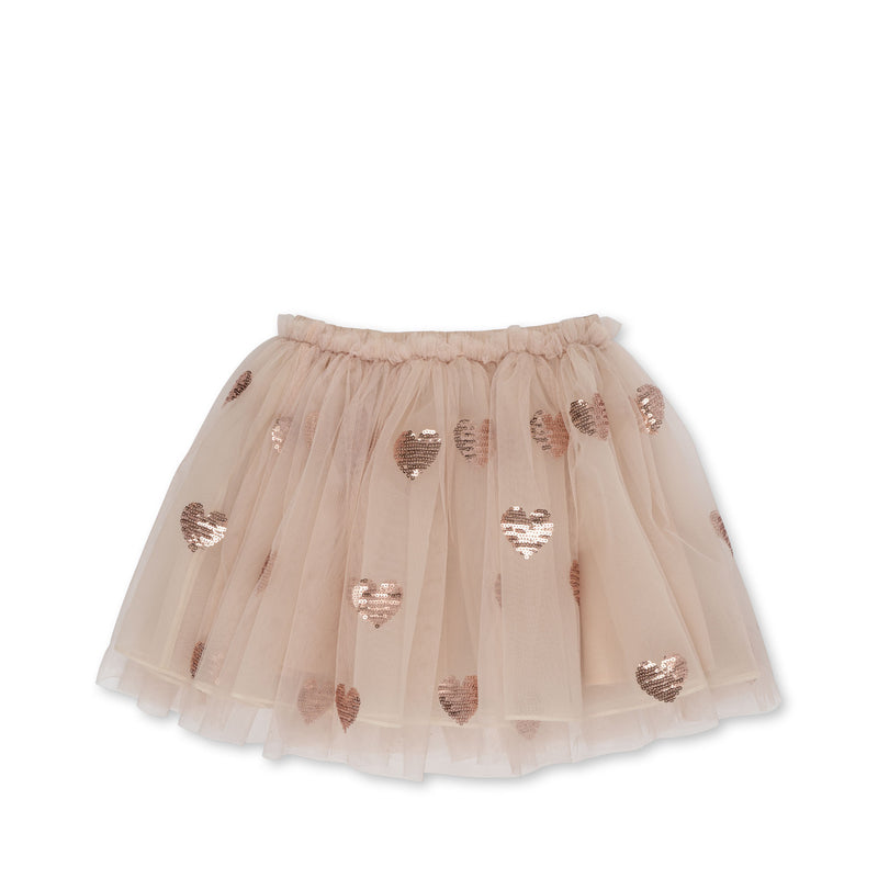 [Konges slojd] Yvonne Heart Sequins Skirt - Coeur Sequins