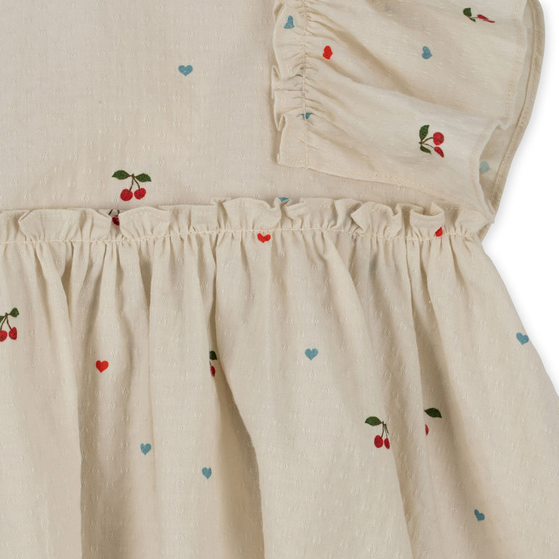 [Konges slojd] Evia Bow Dress - Cherry Coeur